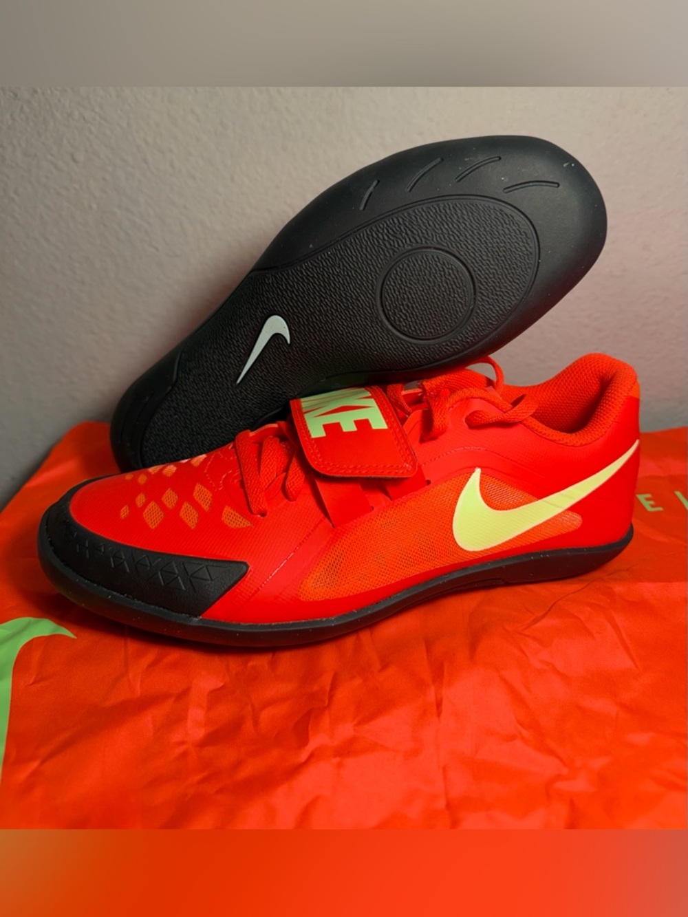 Nike Zoom Rival SD 2 Men's Size 6.5 Throwing Shoes Bright Crimson FZ9665-600 NEW